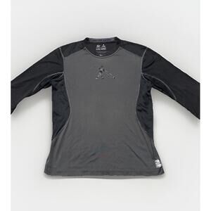 Nike Shirt Mens Large Black Pro Combat Fitted Long Sleeve Active